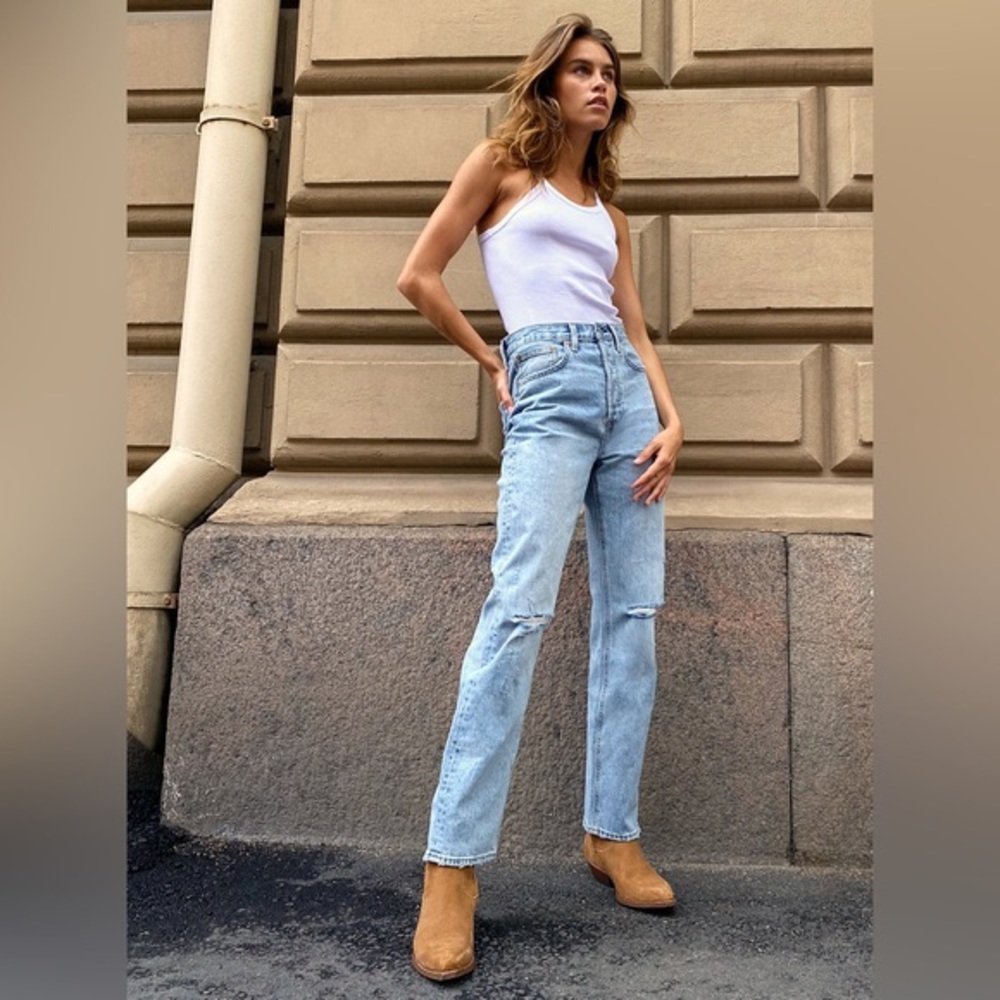 Denim Forum Joni High Rise Loose Jean 25” inseam